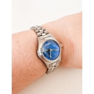 Women's‎ Vintage 1990s Storm Blue Bubble Watch